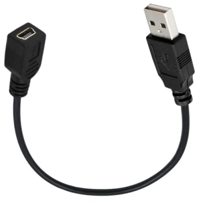 Image of innov8 Mini USB 5Pin Female to 2.0 Type A Male Extension Cable 0.25m