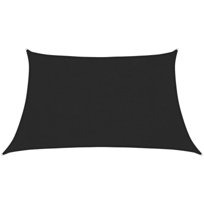 Image of vidaXL Sunshade Sail 160 g/m² Black 3/4x2 m HDPE
