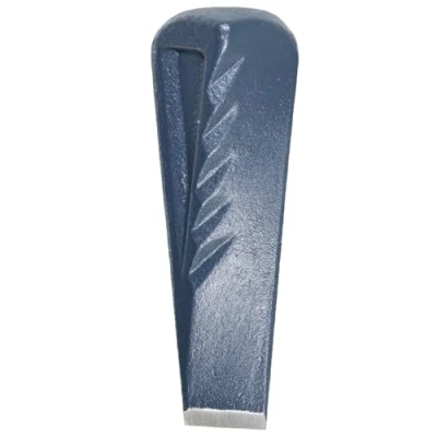 Image of SPARES2GO Twisted Log Splitter Wedge Heavy Duty Steel Wood Splitting Chisel Spike (2.5KG, 9&quot;)