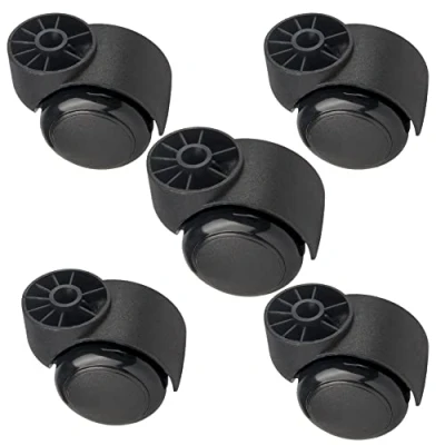 Image of 2 Inch Stemless Caster,5pcs Black Silent Furniture Casters， Heavy Duty Office Chair casters for Chairs to Replace Mats,Replacement Swivel Accessories