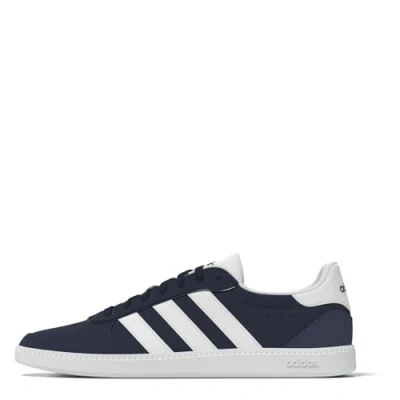 Image of adidas Women&#039;s BREAKNET Sleek Sneaker, Shadow Navy/FTWR White/core Black, 5 UK