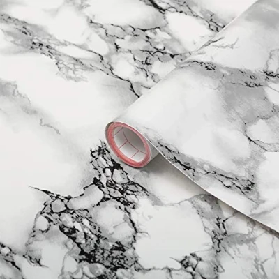 Image of d c fix Self Adhesive Film, Marble, Vinyl, Marmi White, 45 cm x 2 m