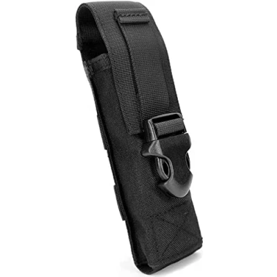 Image of YONCONO Tactical Flashlight Pouch,Molle LED Torch Holster with Buckle EDC Organizer Case Belt Pouch for Outdoor Hunting Camping Hiking