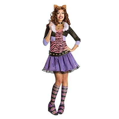 Image of Rubie&#039;s 880702 Official Monster High Clawdeen Wolf Deluxe Costume, Women&#039;s, Medium