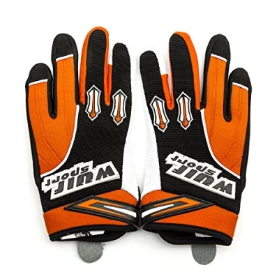 Image of WULFSPORT Stratos Kid Glove Motorcross BMX Mountain Bike Trial Children Off Road Orange XXS 6 9 Years