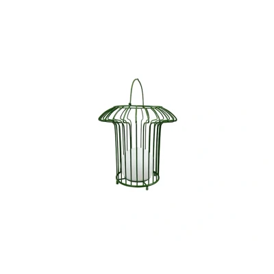 Image of Dyberg Larsen LED table lamp Basket, green, metal