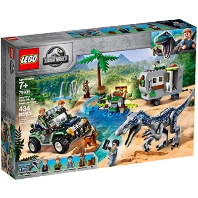 Image of LEGO 75935 Jurassic World Baryonyx Face Off: The Treasure Hunt Dinosaur Playset with Off Road Buggy Toy