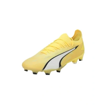 Image of Puma Mens ULTRA ULTIMATE FG/AG Football Boots Yellow Size UK 6