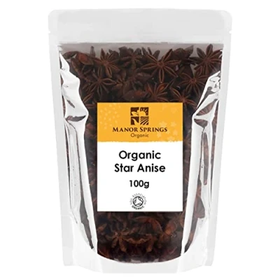 Image of Organic Star Anise Whole 100g by Manor Springs