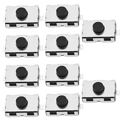 Image of Create idea 10PCS Tactile Micro Switch Push Button for Car Remote Control Key 2 Pin Surface Mount Automotive Replacement Accessories 4x6x2.5mm