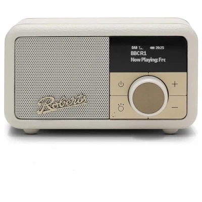 Image of PETITE2 FM/DAB/DAB+ Portable Radio, Bluetooth, Alarm, Pastel Cream