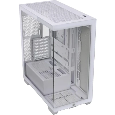 Image of CORSAIR 3500X Mid Tower ATX PC Case Panoramic Tempered Glass Reverse Connection Motherboard Compatible No Fans Included White