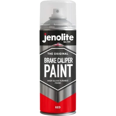 Image of JENOLITE Brake Caliper Spray Paint RED GLOSS and Restoration Durable Finish, Heat Petrol Resistant 400ml