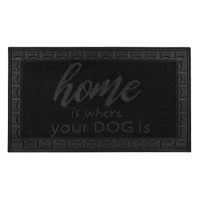 Image of JVL Fauna Home Scraper Rubber Pin Doormat, 40x70cm