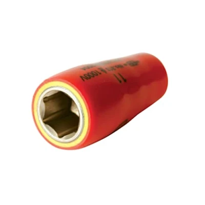 Image of Wiha 31334 Insulated 1/4&quot; Drive Socket, Metric 13mm