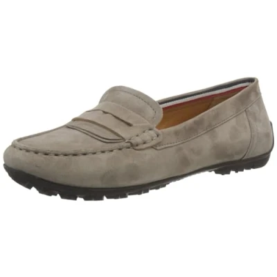 Image of Geox Women&#039;s D Cosmopolis + Grip Moccasin, Brown, 5 UK