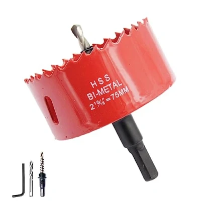 Image of 75mm Hole Saw LAIWEI Cutter,For Drilling Wood, Aluminum Profiles,PVC and Other Materials (2 15/16&quot;(75mm)