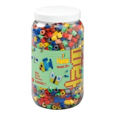 Image of Hama 10.8543 1,400 Maxi Beads in Tub Mix 69