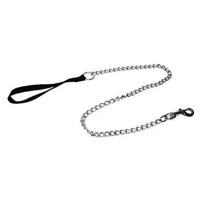 Image of CROCI Nylon Leash with Chain, 1 x 4 m, Black