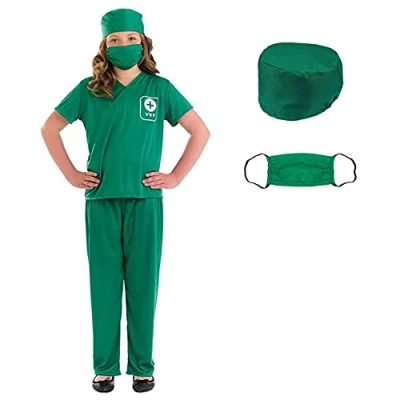 Image of Fun Shack World Book Day Costumes, Vet Outfit Kids, Costume Childrens Costume, Dress Up Doctor X Large