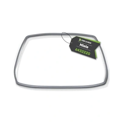 Image of Dekarox Door Seal 480 x 360 mm, Sealing Rubber, 4 Hooks, Compatible with Miele Imperial Quelle 6432220, H20 / H21 H22 etc.