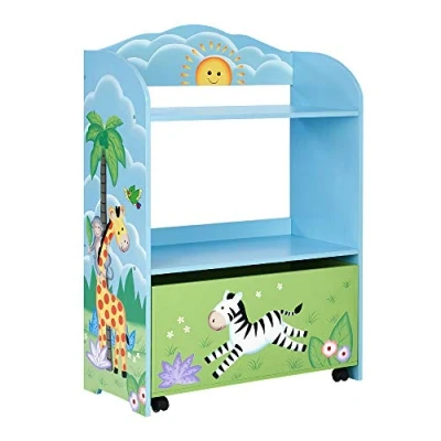 Image of Fantasy Fields Sunny Safari Toy Organizer with Rolling Storage Box TD 13219A