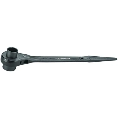 Image of Gedore Steel Construction Ratchet 29 Double Hexagon, 19 x 24 mm Pack of 1 1648926