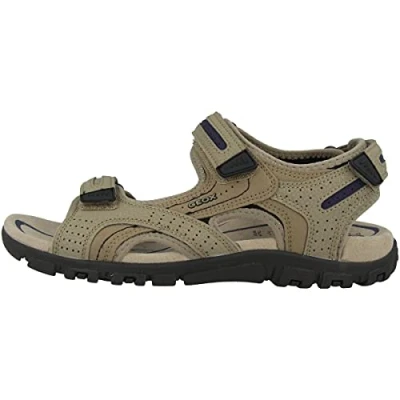 Image of Geox Mens Uomo Strada Sandals, Sand Navy, 6 UK