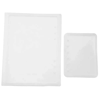 Image of 2 teile/satz A5 A7 Notebook Form Kunst Decortive Silikonformen Epoxidharz f¨¹r DIY Kristall Notizblock Abdeckung