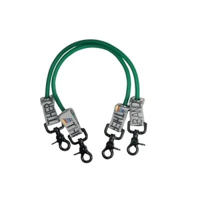 Image of THERABAND 30cm Professional Latex Resistance Tubing with Connectors for Exercise, Physical Therapy, Lower Pilates, At Home Workouts, and Rehab, Green, Set of 2