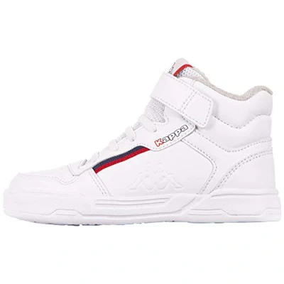 Image of Kappa Boy&#039;s Unisex Manganese Ii Ice Kids Sneaker, 1020 White Red, 11 UK Child