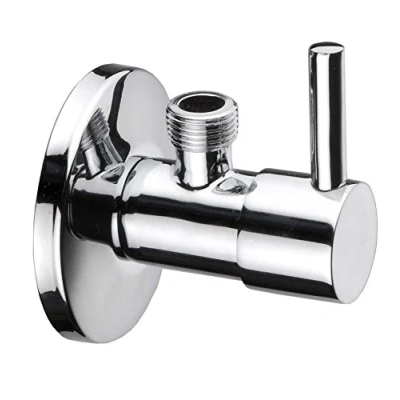 Image of CORNAT T317005 Design Corner Valve 1/2 Round chr. 215, Chrome (Shiny)