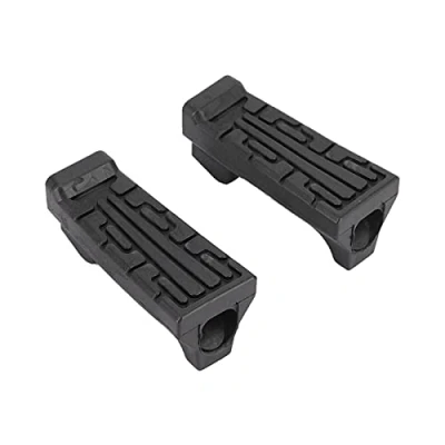 Image of Aramox 1 Pair Motorcycle Front Pedal Footrest Rubber Foot Pegs Fit for Yamaha YBR 125