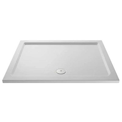 Image of nuie NSR064 Trays Modern Bathroom Slip Resistant Large Rectangular Shower Tray, 900mm x 1700mm, Matt White