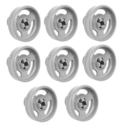 Image of Baumatic Genuine Lower Basket Wheels &amp; Axles BDW45 BDI652 BDI631 Dishwasher (Pack of 8)