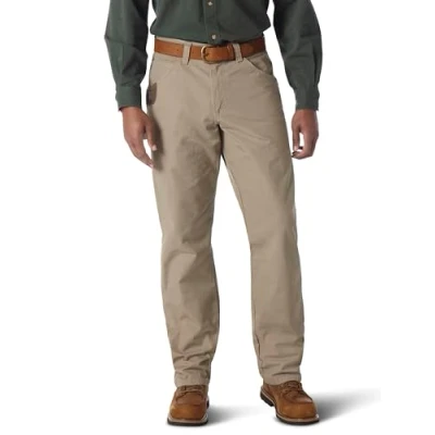 Image of Wrangler Men&#039;s Carpenter jeans, Dark Khaki, 46W 30L UK