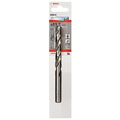 Image of Bosch Professional 1x Metal Drill bits HSS G DIN 338 (for metal, Ø 11.5 x 94 142 mm, Accessory Driver)