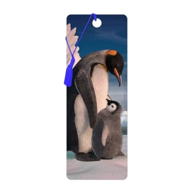 Image of 3D LiveLife Bookmark Penguin Son from Deluxebase. A with lenticular Artwork Licensed Renowned Artist David Penfound