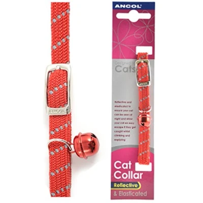 Image of Ancol Pet Essentials Red Softweave Reflective Cat Collar (Eco Friendly Packaging)