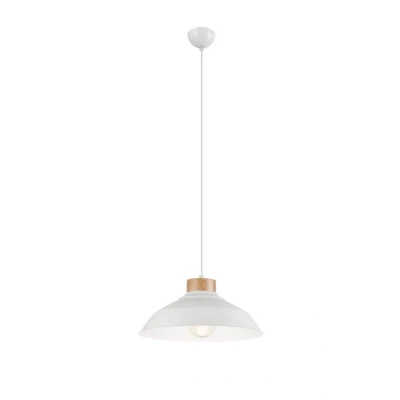 Image of Dome Pendant Ceiling Lights White, 1x E27