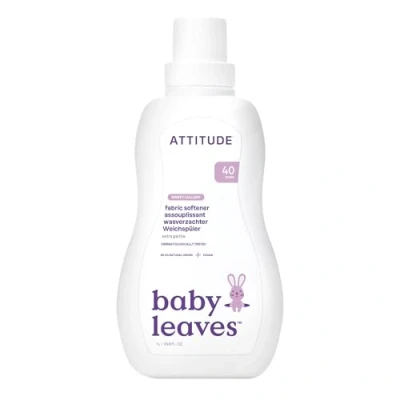 Image of ATTITUDE Baby Fabric Softener Liquid, EWG Verified, Safe for Clothes, Infant and Newborn, Vegan Naturally Derived Washing Soap, HE Compatible, Sweet Lullaby, 40 Loads, 1.04 Liter