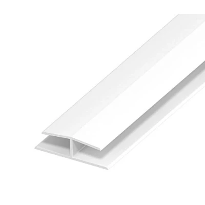 Image of Soffit Joint/H Trim White PVC Plastic Jointing 9mm Board Joint 1.5m Length