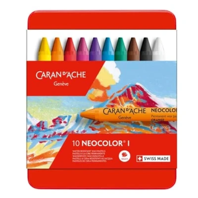 Image of Caran d&#039;Ache Hard Chalk, Assorted Colours, 10 Count (Pack of 1)