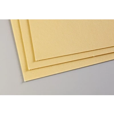 Image of Clairefontaine Ref 96022C Pastelmat Card Sheets (Pack of 5 Sheets) 360gsm 50 x 70cm Buttercup Colour Specially Formulated For Use With Pastels