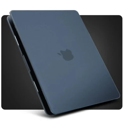 Image of ZYB Case Compatible with 2024 2022 MacBook Air 13.6 inch M3 A3113 &amp; M2 A2681 Touch ID and Liquid Retina Display, Ultra Thin Protective Hard Shell Cover Snap Case, Matte Midnight