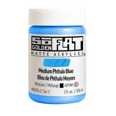 Image of Golden : SoFlat Matte Acrylic Paint 59ml Medium Phthalo Blue