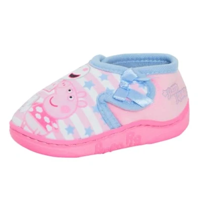 Image of Peppa Pig Girls Slippers Pink 7 UK Child