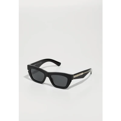 Image of Burberry Woman BE4454 300187 Sunglasses Acetate Black Grey Cat Eye Normal