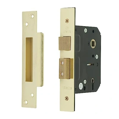 Image of Sterling MLS530 3 inch/76mm 5 Lever‎ Rectangular Sashlock Brass