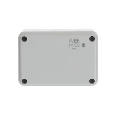 Image of ABB IP65 Junction Box Fully Dust Sealed Enclosure Waterproof Electric Cable Connector Unit Shockproof Adaptable Indoor/Outdoor 105 x 70 50mm